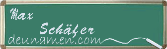 Max Schäfer Visitenkarte